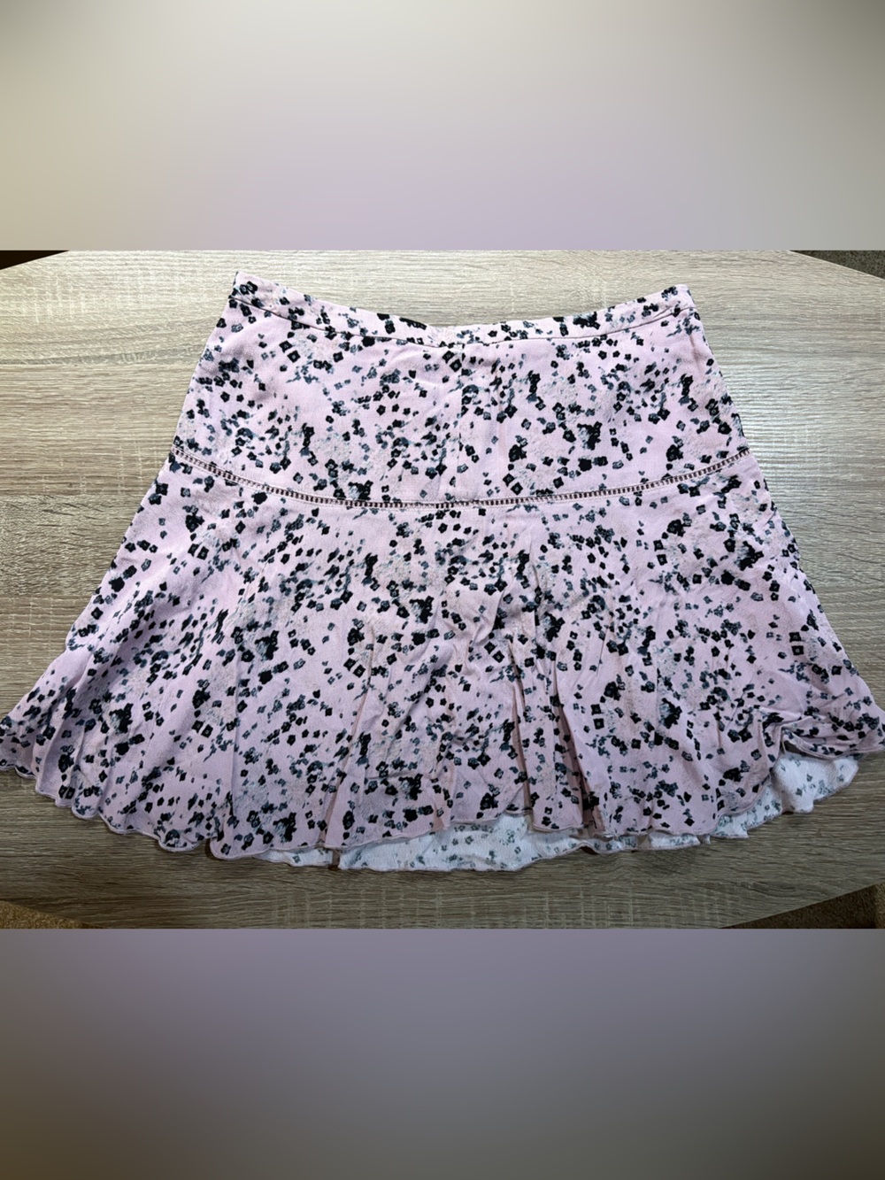 Sunday Best (Aritzia) Pink Floral Ruffle Mini Skirt